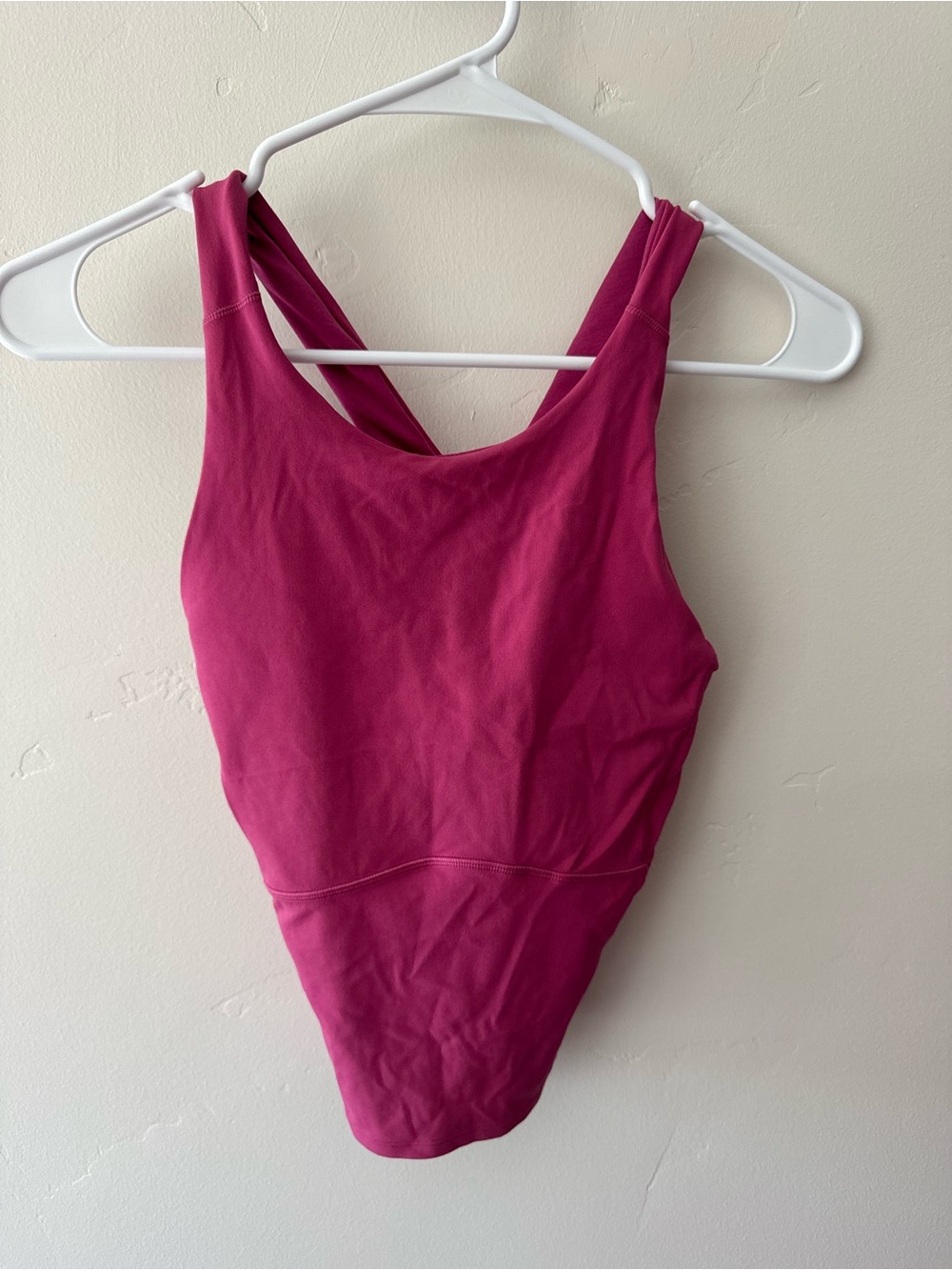 lululemon athletica Magenta Tank Top - Scoop Back Active Bodysuit